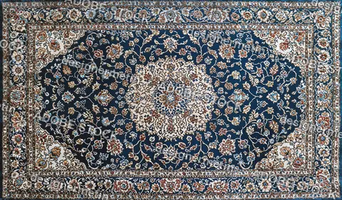 Traditional Oriental Rug With Intricate Floral Pattern And Elegant Blue Beige And Brown Decorative Elements