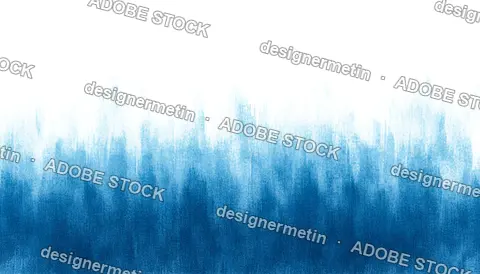 Abstract Textured Blue Watercolor Gradient With Expressive Vertical Strokes And Bold Contrast On Transparent Background, Png