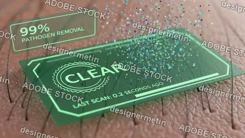 Transparent Recyclable Eco Label Applied On Human Skin Showcasing Sustainable Packaging Concept Minimal Design And Environmental Responsibility