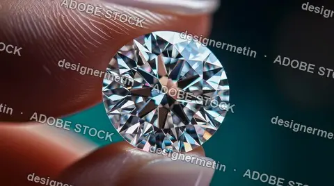 Close Up Diamond Gemstone Held Between Fingers Sparkling Under Light Video Luxury Jewelry Macro Detail Concept Photography Elegance