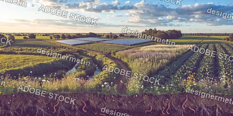 Regenerative Agriculture Landscape Solar Panels Soil Health