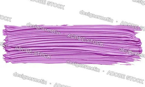 Purple Paint Brush Stroke Horizontal Texture, Isolated On Transparent Background, Png