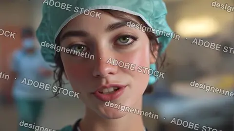 Female Surgeon Portrait In Operating Room Hospital Healthcare Video