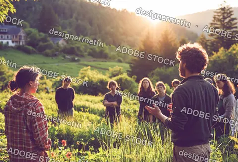 Regenerative Agriculture Workshop Visitors Learning Outdoors