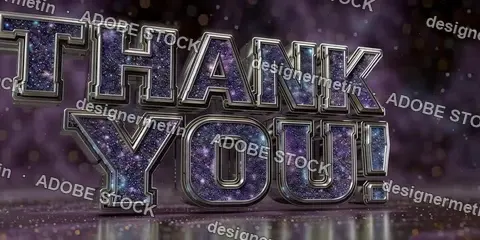 Sparkling Thank You Text Celebration Greeting Video