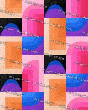Abstract Geometric Background With Gradient Shapes And Textured Colors