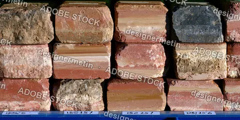 Stacked Geological Core Drill Rock Samples With Natural Layered Mineral Textures