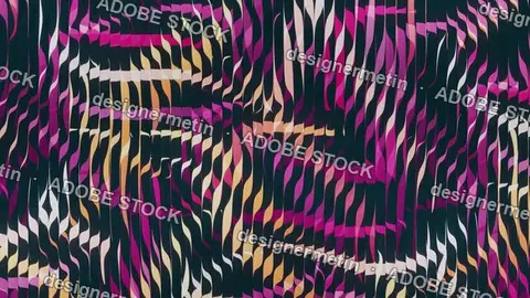 Colorful Flowing Geometric Wave Pattern Abstract Background Video