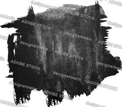 Abstract Black Watercolor Hand Paint Texture, Isolated On White Background, Watercolor Textured Backdrop, Watercolor Drop, Traced, Vector Eps 10